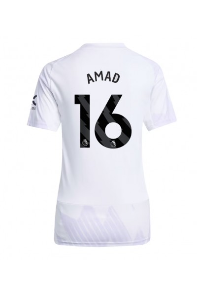 Manchester United Amad Diallo #16 Jalkapallovaatteet Naisten Vieraspaita 2025-26 Lyhythihainen Manchester United Amad Diallo #16 Jalkapallovaatteet Naisten Vieraspaita 2025-26 Lyhythihainen